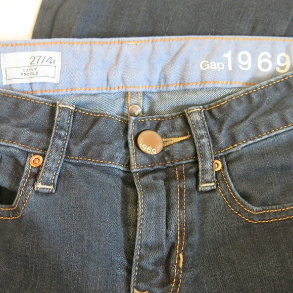 GAP 1969 Curvy Profile Dark Washed Denim Jeans - Picture 5 of 7